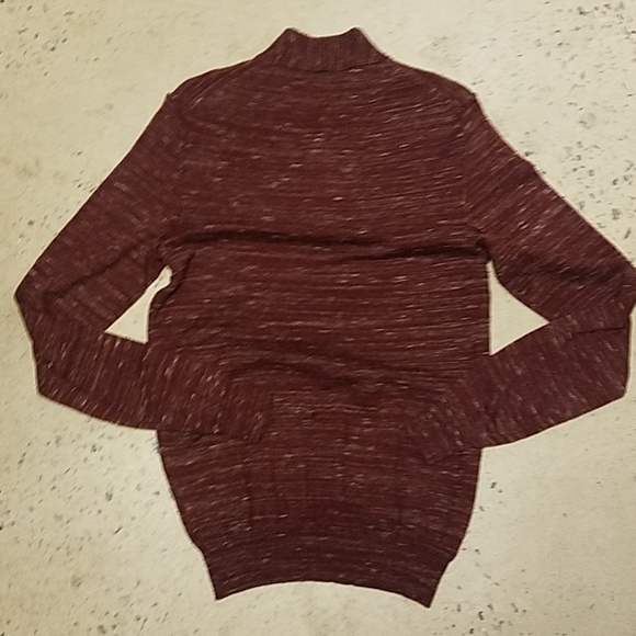 Express Men red and white marled sweater - Picture 7 of 8